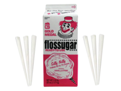 Pink Cotton Candy Sugar - 50 extra servings with 50 extra cones Pink Cotton Candy Sugar - 50 extra servings with 50 extra cones