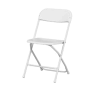 Chairs - White fold up Chairs - White fold up